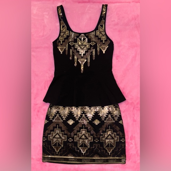 Set of 3, Express Sequin Tank, Peplum Top, & Sequin Mini Skirt - Picture 2 of 10